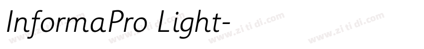 InformaPro Light字体转换